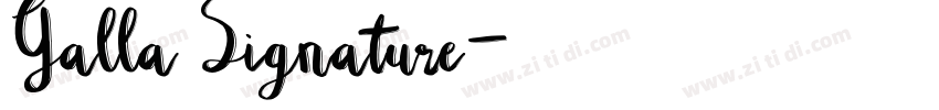 Galla Signature字体转换